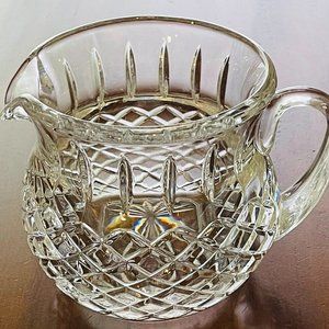 VINTAGE Cut Crystal Small Water Pitcher EUC